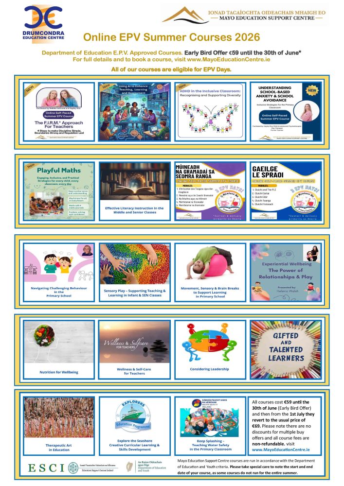 esc 2026 summer online flyer