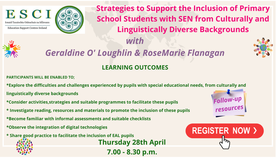 esci strategies to support SEN from culturally linguistically diverse backgrounds 