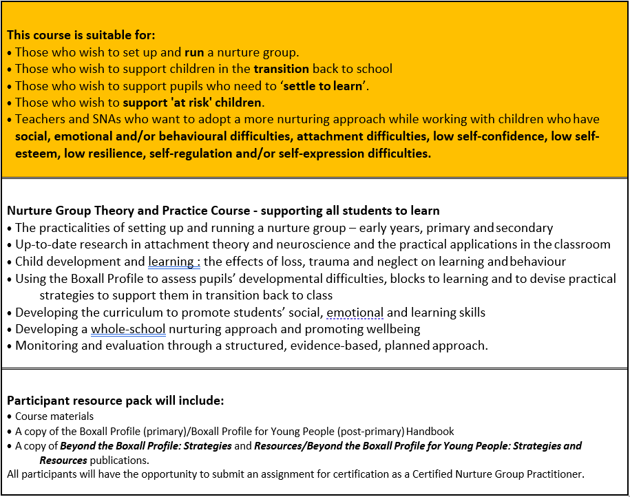 Disadvantages of nurture groups picture