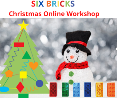 poster Christmas workshop lego 6 bricks 